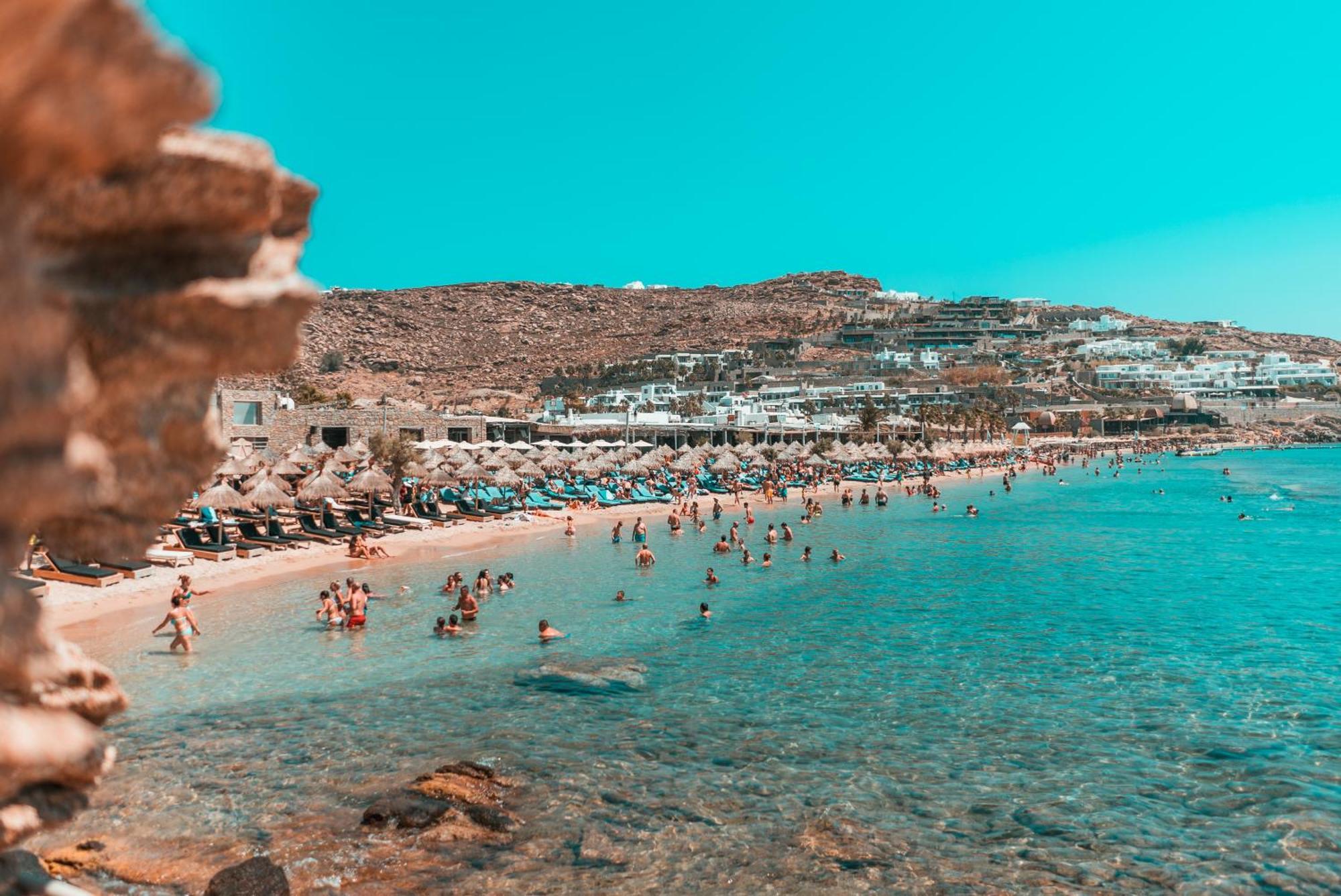 Paradise Beach Camping Platys Gialos  Exterior foto